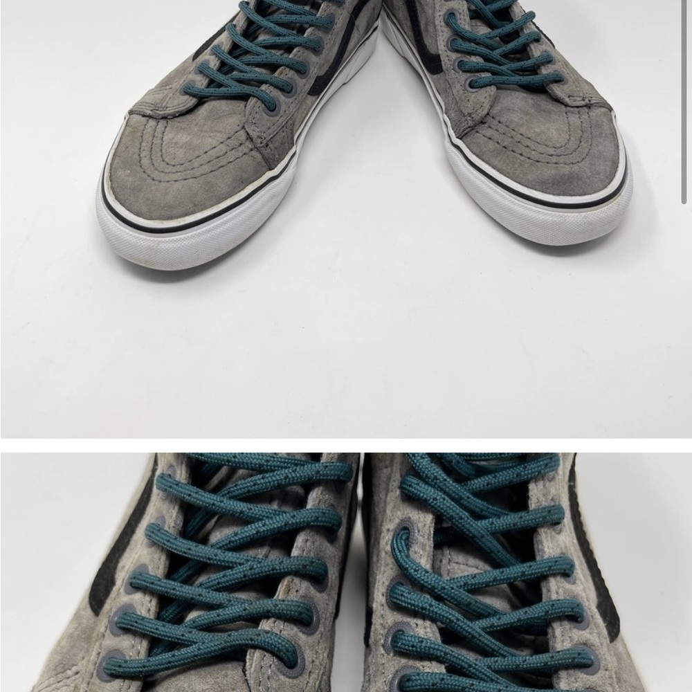 VANS Sk8-Hi MTE Suede Sneakers Mens 5 Womens 6.5 Pewter Gray Lace Up Skateboard